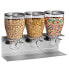 Zevro by Commercial Plus Triple Canister Cereal Dispenser