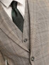 Selected Homme slim fit suit jacket in beige check