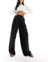 Фото #10 товара Vila tailored wide leg trousers in black