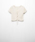 ფოტო #6 პროდუქტის Women's Bow Closure Knitted Top