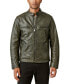 Фото #1 товара Men's Washed Leather Zip-Front Bonneville Jacket