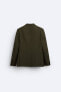 Фото #9 товара Костюмный пиджак из смесовой шерсти ZARA