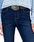 Juniors' High-Rise Belted Flare-Leg Jeans