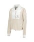 ფოტო #4 პროდუქტის Women's Tan, White Kentucky Wildcats Color-Block Quarter-Zip Jacket