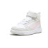 Фото #2 товара Puma Rebound V6 Mid Lace Up Toddler Boys White Sneakers Casual Shoes 39383204