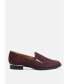 SARA Womens Suede Slip-on Loafers