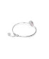 ფოტო #2 პროდუქტის Shell, Pink, Rhodium Plated Idyllia Bangle Bracelet