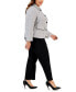 Plus Size Five-Button Jacket & Slim Pants