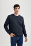 Regular Fit Bisiklet Yaka Waffle Sweatshirt B1870ax23au