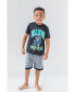 Boys Star Wars The Mandalorian Athletic Pullover T-Shirt Tank Top and Shorts 3 Piece Outfit Set to