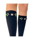 Women's CRYSTAL CUFF KNEE SOCKS