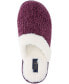 Women's Chenille Lip Sole Scuff Slipper