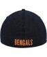 Фото #4 товара Men's Black Distressed Cincinnati Bengals Gridiron Classics Franchise Legacy Fitted Hat