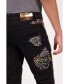 Фото #6 товара Men's Modern Embroidered Denim Jeans