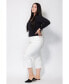 Women Mid Rise Wide Leg Crop