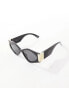 Jeepers Peepers cat eye sunglasses in black with gold