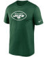 Фото #3 товара Men's Green New York Jets Logo Essential Legend Performance T-shirt