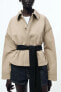 ZW COLLECTION JACKET WITH CONTRAST BELT