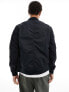 AllSaints Bassett bomber jacket in black