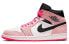 Фото #1 товара Кроссовки Nike Air Jordan 1 Mid Crimson Tint (Белый, Розовый)