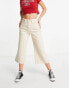 Фото #1 товара Miss Selfridge cropped wide leg jean in stone