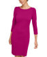 Фото #5 товара Women's 3/4-Sleeve Sheath Dress