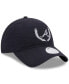 ფოტო #4 პროდუქტის Women's Navy Atlanta Braves Leaves 9TWENTY Adjustable Hat