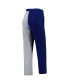 ფოტო #4 პროდუქტის Women's Navy, Gray North Carolina Tar Heels Colorblock Cozy Tri-Blend Lounge Pants