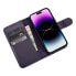Фото #9 товара Чехол для смартфона ICARER iPhone 14 Pro премиум кожаный с карманом фиолетовый