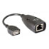 Techly IUSB-EXTENDTY5 - USB - RJ-45 - Black