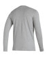 Фото #3 товара Men's Heather Gray Club Atletico River Plate Team Crest Long Sleeve T-Shirt