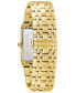 ფოტო #3 პროდუქტის Men's Futuro Diamond-Accent Gold-Tone Stainless Steel Bracelet Watch 30x45mm