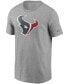 Men's Heathered Gray Houston Texans Primary Logo T-shirt