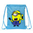 Backpack with Strings Minions Minionstatic Blue (26 x 34 x 1 cm)