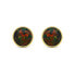 EA579YBC gold-plated stud earrings with synthetic opals