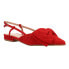 Фото #2 товара Chinese Laundry Harmony Pleated Slingback Womens Red Flats Casual BHDG01BME-610