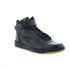 Фото #2 товара Reebok Resonator Mid Strap Mens Black Leather Lifestyle Sneakers Shoes