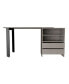 Фото #4 товара Kirsage 2-Drawer 2-Shelf Writing Desk Light Gray