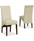 Фото #1 товара Easton Set of 2 Faux Leather Deluxe Parson Chairs