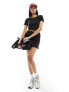 Фото #3 товара Stradivarius sport baby tee in black co-ord