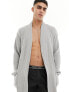 Фото #7 товара Tommy Hilfiger Textured Wrap Bathrobe in Grey