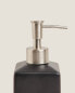 Фото #5 товара Matte black earthenware bathroom soap dispenser