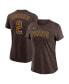 Фото #1 товара Women's Xander Bogaerts Brown San Diego Padres Name and Number T-shirt