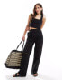 Фото #1 товара ASOS DESIGN broderie trouser co-ord in black