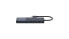 Rapoo UCM-2002 - USB Type-C - HDMI - RJ-45 - USB 3.2 Gen 1 (3.1 Gen 1) - USB Type-C - Male - Black - 5 Gbit/s - 7.5 W