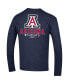 Men's Navy Arizona Wildcats Team Stack Long Sleeve T-shirt