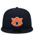 Фото #4 товара Men's Navy Auburn Tigers Throwback 59Fifty Fitted Hat
