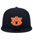 ფოტო #4 პროდუქტის Men's Navy Auburn Tigers Throwback 59Fifty Fitted Hat