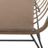 Garden sofa Ariki 121 x 62 x 76 cm synthetic rattan Steel Graphite