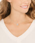 Фото #2 товара Swarovski silver-Tone Dancing Crystal Pendant Necklace, 14-7/8" + 2" extender